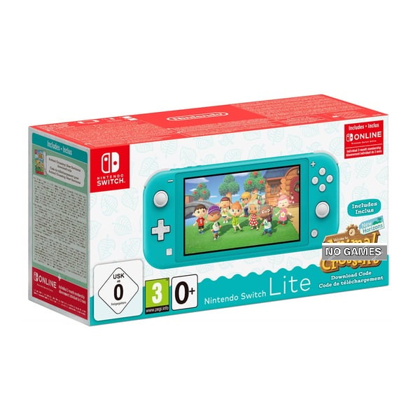 Nintendo Switch Lite Animal Crossing Console, 32GB, Turquoise